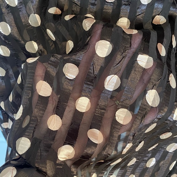 Joseph Ribkoff Polka Dot Sheer Blouse Size 12 - Picture 5 of 5